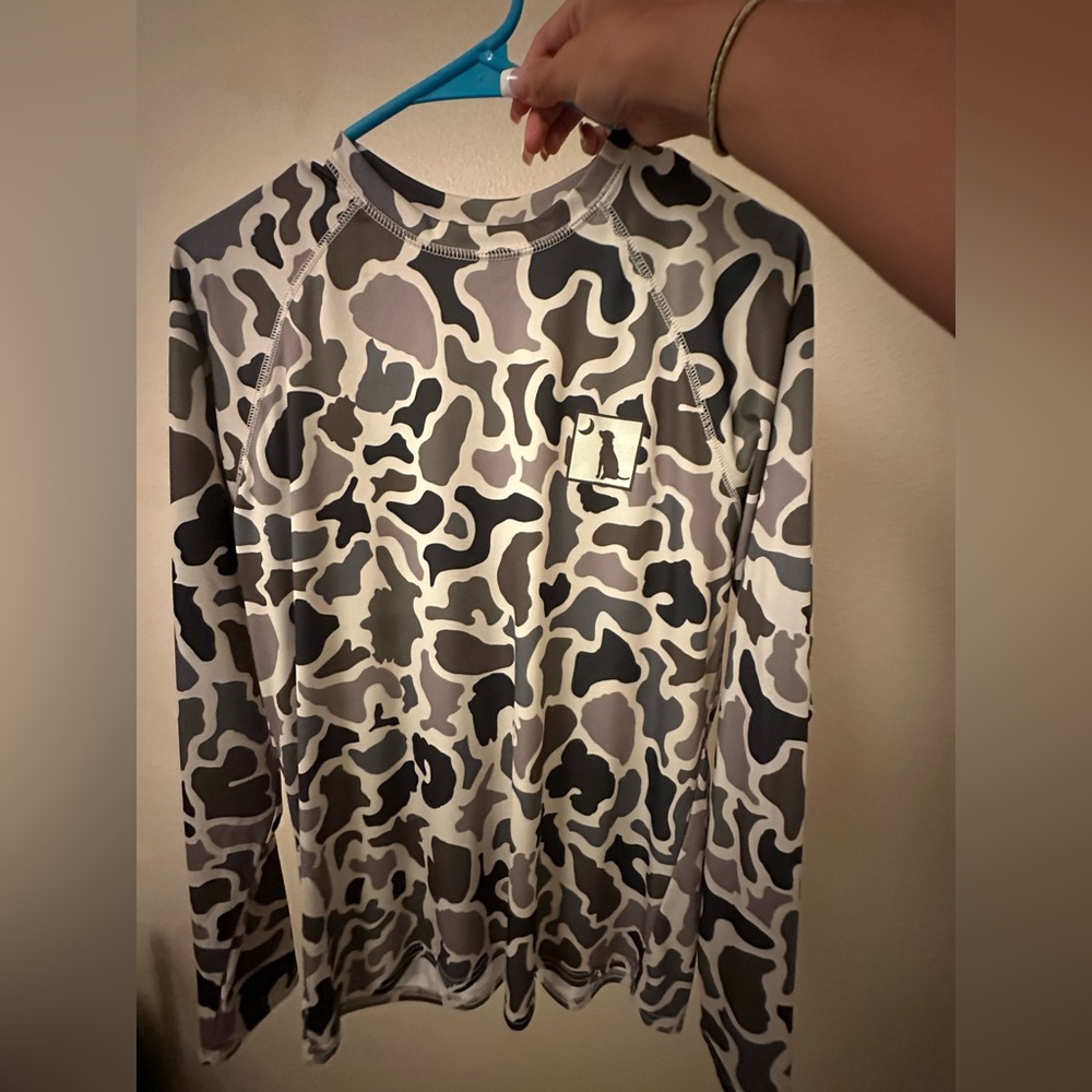 Local boy outfitters old school camo shirt